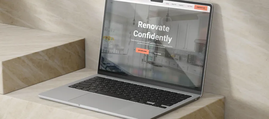 craft and grain site mockup