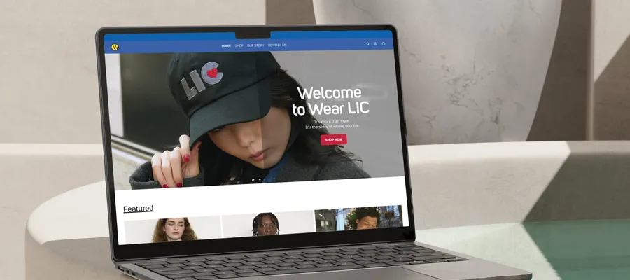 wearlic site mockup