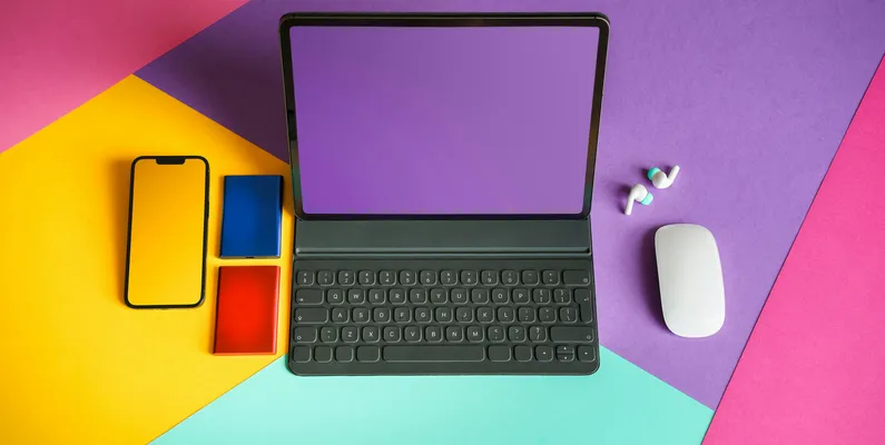 person with glasses using computer