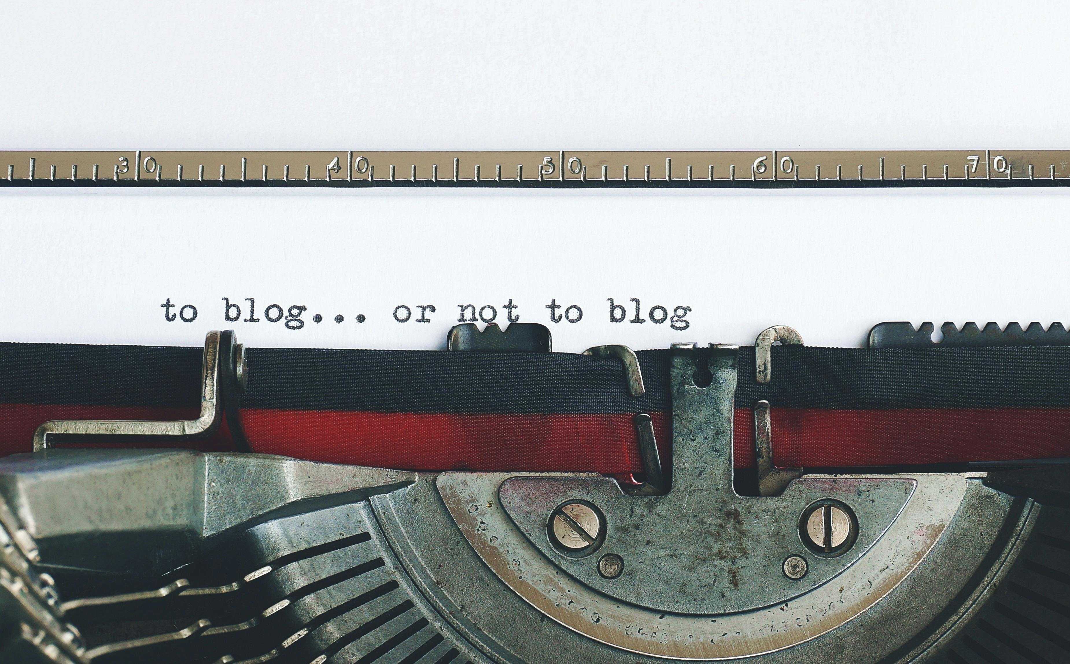 Blog or not?